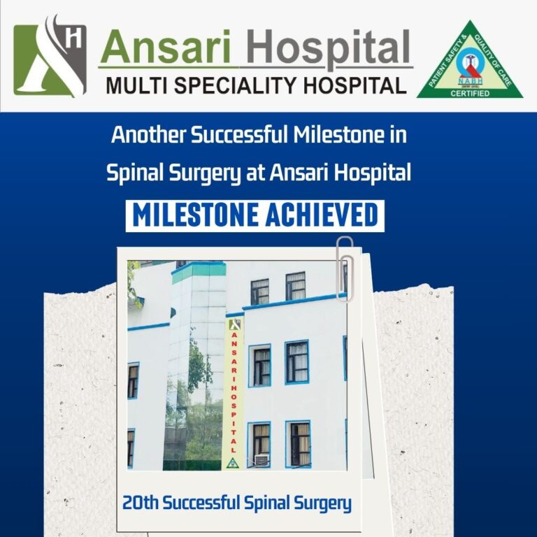 Ansari Hospital Reaches 20th Successful Spinal Surgery Milestone